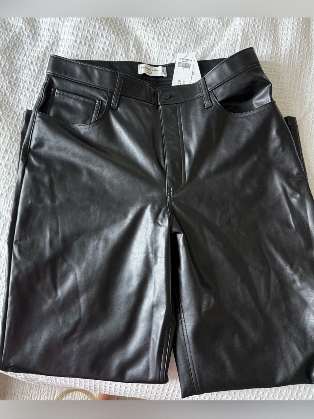 Women’s Abercrombie & Fitch Black Faux Leather pants